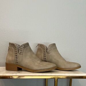Call It Spring Vegan Leather Ankle Boots - Size 8